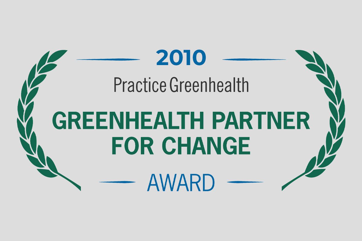 Greenhealth's "Partner for Change" Environmental Award